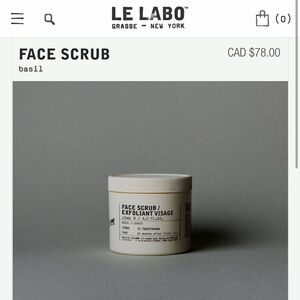 Le Labo Face Scrub, Exfoliator, BNIB
